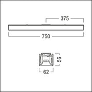 Zumtobel - Elektrisches Zubehör/Ersatzteile für Leuchten Mitteleinspeisung TECTON TM 750 WH ws − 1 Stück