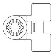 HellermannTyton - Kabelbinder Befestigungsbinder T50ROSSBS5-HS-BK-D1 200x4,6 sw − 500 Stück