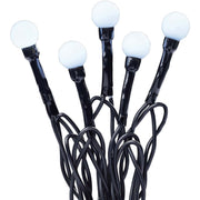 Hellum - Festbeleuchtung LED-Lichterkette m.Perlen 576771 80-tlg.ws inn/außen − 6 Stück