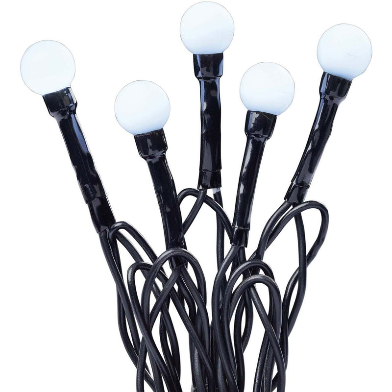 Hellum - Festbeleuchtung LED-Lichterkette m.Perlen 576771 80-tlg.ws inn/außen − 6 Stück