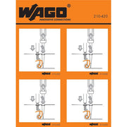 WAGO - Warn-/Hinweisschild Handhabungsaufkleber 210-420 − 100 Stück
