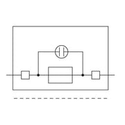 WAGO - Sicherungs-Reihenklemme 2-Leiter-Sicherungsklemme 281-613/281-418 Einsatz " x 1",grau − 50 Stück