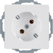 Berker - Steckdose SCHUKO-Steckdose 47276089 polarweiss, samt