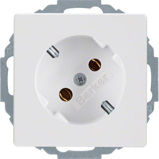 Berker - Steckdose SCHUKO-Steckdose 47276089 polarweiss, samt