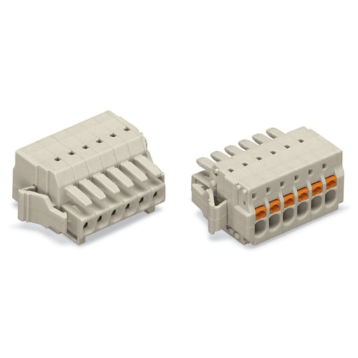 WAGO - Kabelsteckverbinder für Leiterplattensteckverbinder Federleiste 2734-120/037-000 20p 3,5mm lichtgrau − 25 Stück