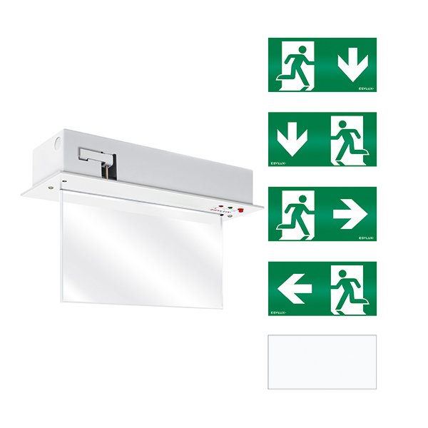 ESYLUX - Sicherheitsleuchte LED-Rettungszeichenleuchte SLDEL LED#EN10031656 3h, 32m