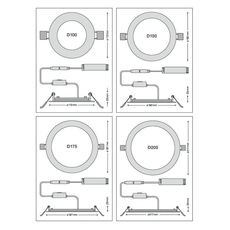 Ledvance - Downlight/Strahler/Flutlicht LED-Downlight DLSLIM.DAD175V16WMS 840, DALI