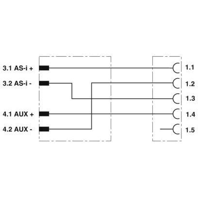 Phoenix Contact - Sensor-Aktor-Adapter Verteiler SAC-ASI-J-Y-#1407578