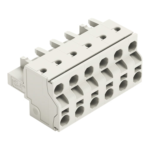 WAGO - Kabelsteckverbinder für Leiterplattensteckverbinder 2-Leiter-Federleiste 721-2206/026-000 CAGECLAMP,2,5mm²,lgr − 50 Stück