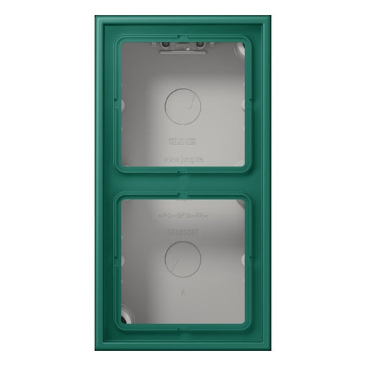 Jung - Aufputzgehäuse für Unterputzgerät Aufputz-Kappe 2fach LC 582 A 216 vert anglais (32040)