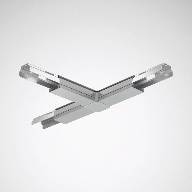 Trilux - Tragschiene für Lichtbandsystem T-Lichtbandverbinder 07650 T-Connector 03 silbergrau − 1 Stück