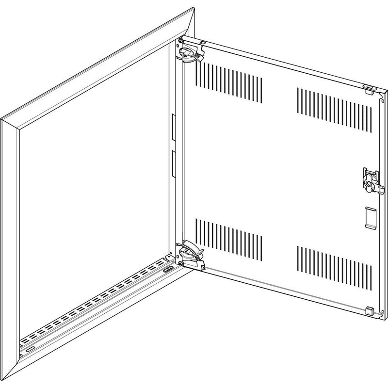 ABN - Tür/Bedientableau (Schaltschrank) Blendrahmen + Tür GBRU24TL für UP-VT,2x4-reihig