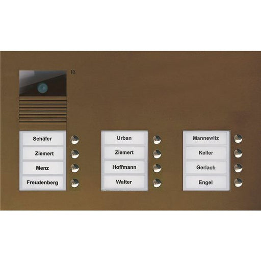 TCS Tür Control - Türstation für Türkommunikation Video color Außenstation V AVU16120-0012 PUK 12 Tasten 3-spal − 1 Stück