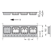 WAGO - Ein- und mehrpolige Klemmenleiste SMD-Leiterplattenklemme 2059-303/998-403 0,5 mm² − 21000 Stück