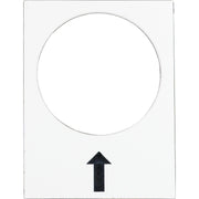 Schneider Electric - Bezeichnungsschild für Befehlsgeräte Symbolschild ZB2BY4907 ws