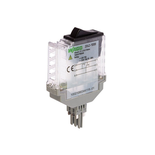 WAGO - Bauelementestecker Schaltermodul 2042-1008 AC 250 V,transluzent
