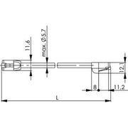 Telegärtner - Patchkabel Kupfer Patchkabel F/UTP Cat.5e 100008903 gr, 7,5 m, MP8, LSZH