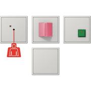 Jung - Behindertenelement für Installationsschalterprogramme Notrufset lgr NRS LS 0834 LG kompl.mit Rahmen