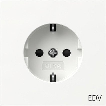 Gira - Steckdose SCHUKO-Steckdose rws 446170 Aufdruck EDV