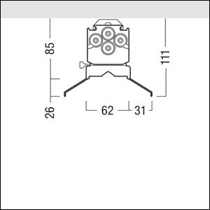 Zumtobel Group - Lichttechnisches Zubehör/Ersatzteile für Leuchten Optik Kit TEC C CG #22171720