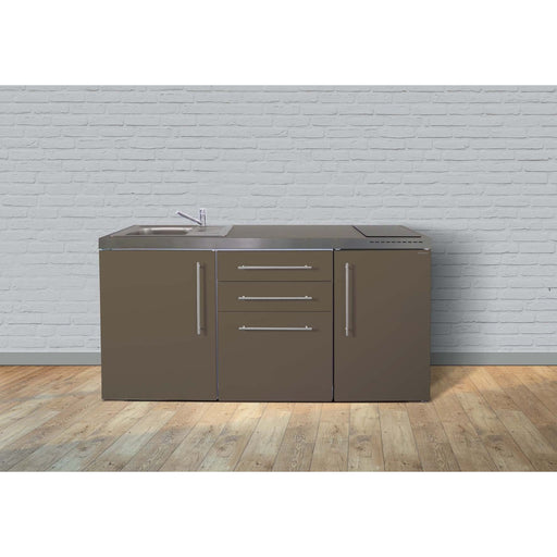 Stengel - Mini-Küche Miniküche Premiumline MPMM170KSIKFreBli2Sn Mokka metallic