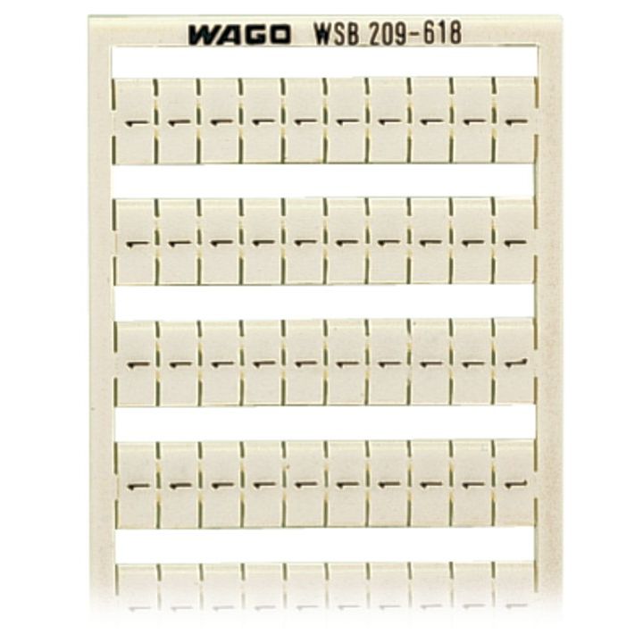 WAGO - Klemmenmarkierung WSB-Bez. S: 1/2 (50X) 209-618 − 5 Stück