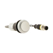 Eaton - Drucktaster, Komplettgerät Drucktaste flach tastend C22-D-W-K10-P1 1S 4polig 0.2m weiß