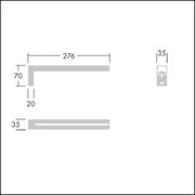 Thorn - Mechanisches Zubehör/Ersatzteile für Leuchten Befestigung VoyagerStyle115MS90°