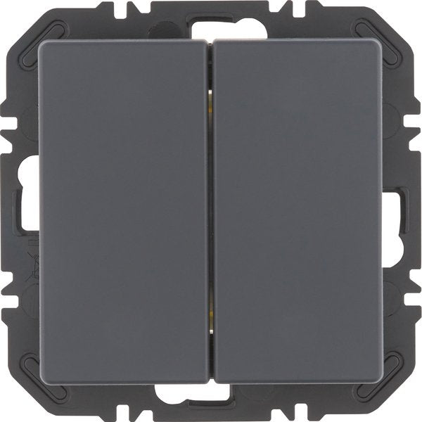 Berker - Bussystem-Hand-/Wandsender Modul m. Wippe 2f 24126186 Q.x anthr