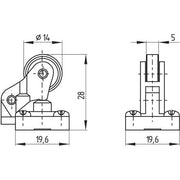 Schmersal - Positionsschalter mit Zuhaltung Positionsschalter Z1R 236-11Z-M20