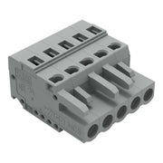 WAGO - Kabelsteckverbinder für Leiterplattensteckverbinder 1-Leiter-Federleiste 231-105/102-000 CAGECLAMP,2,5 mm²,gr − 100 Stück