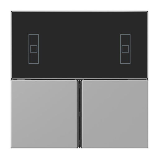 Jung - Abdeckung/Bedienelement für Installationsschalterprogramme Tastensatz 3fach LC 4093 TSA 204 gris moyen
