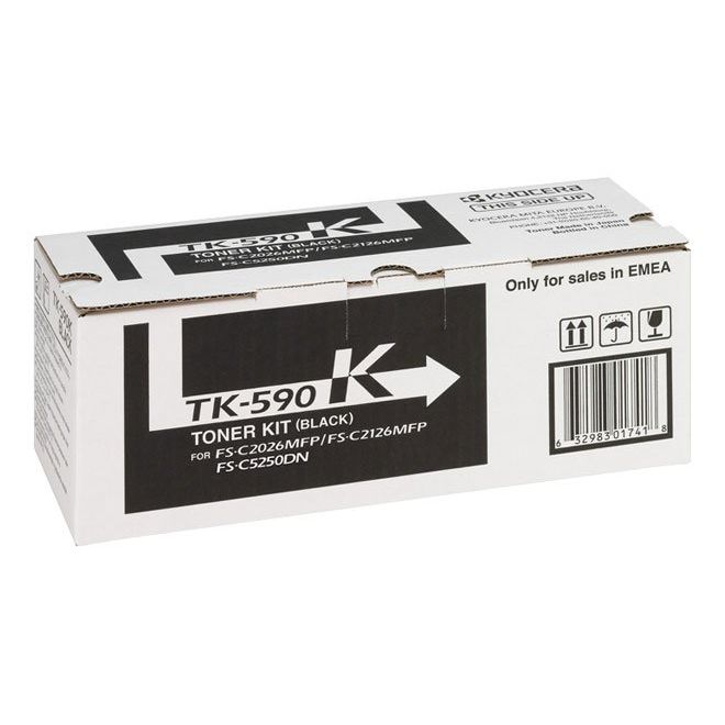 Kyocera - Verbrauchsmaterial für Telefax/Drucker/MFC Lasertoner TK-590K sw 7.000 Seiten,schwarz