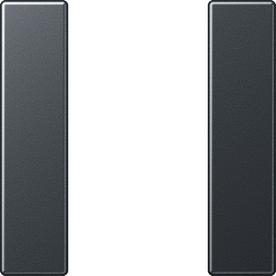 Jung - Abdeckung/Bedienelement für Installationsschalterprogramme Tastensatz 1fach A 501 TSA ANM kompl anthrazit matt − 1 Stück