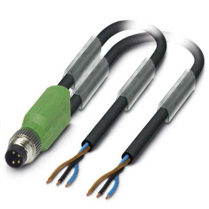 Phoenix Contact - Konfektioniertes Sensor-Aktor-Kabel Sensor-/Aktor-Kabel SAC-3P-M8Y #1458651 3-pol.RAL7021 10m