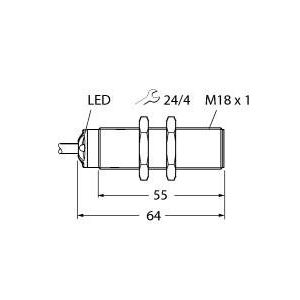 Turck - Ultraschall Taster Ultraschallsensor RU50U-S18-AP8X