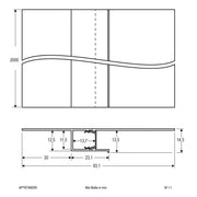 EVN Lichttechnik - Mechanisches Zubehör/Ersatzteile für Leuchten Trockenbauprofil APTB7AM200 inkl. Abdeckung