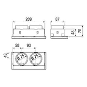 Maico - Zubehör/Ersatzteile für Ventilatoren Blechadapter WS 75 A