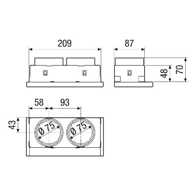 Maico - Zubehör/Ersatzteile für Ventilatoren Blechadapter WS 75 A
