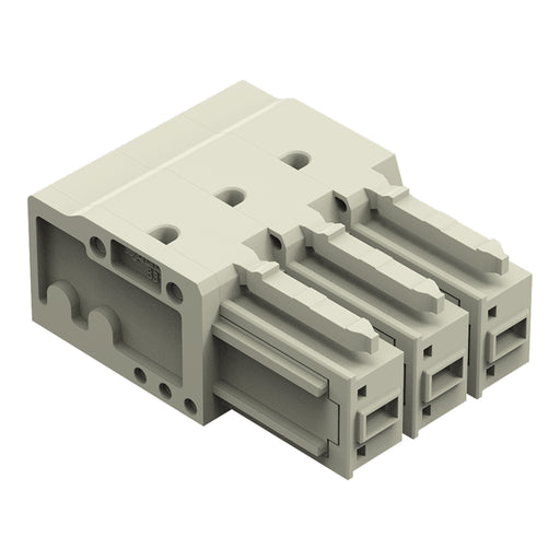 WAGO GmbH & Co. KG - Leiterplattensteckverbinder THTFederleiste abgewinkelt 831-3523 Maß 7,62mm,lgr − 24 Stück