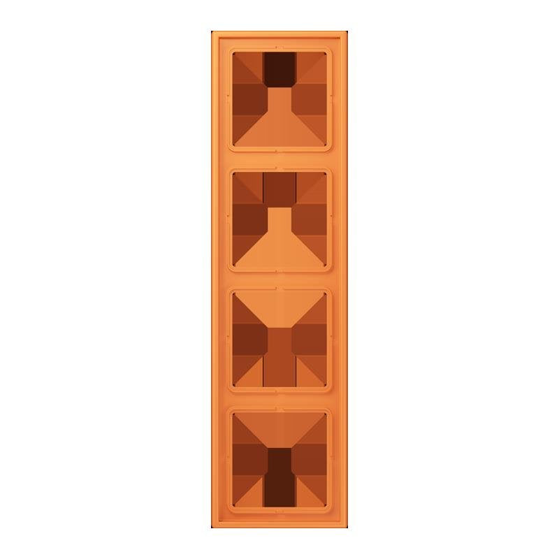 Jung - Abdeckrahmen Rahmen 4-fach LC 984 225 orange clair