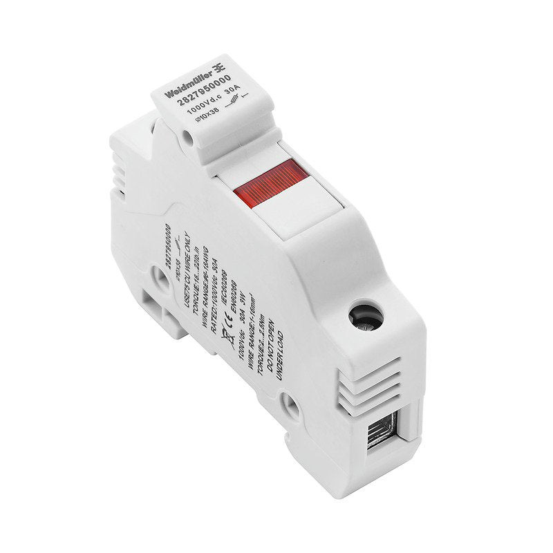 Weidmüller - Sicherungs-Reihenklemme Klemme FUSEHOLDE#2827950000 1000 V, 10x38 − 10 Stück