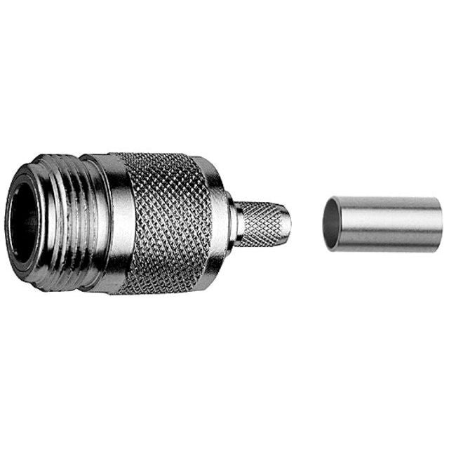 Telegärtner - Koax-Steckverbinder N-Kabelbuchse cr 50Ohm TA 100024098 RG214/U