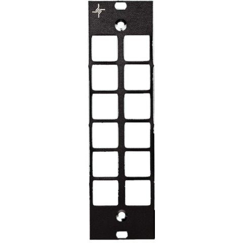Telegärtner - Moduleinsatz für Patchpanel LWL 3 HE/7 TE Frontplatte 100021452 6xSC-D, LC Quad