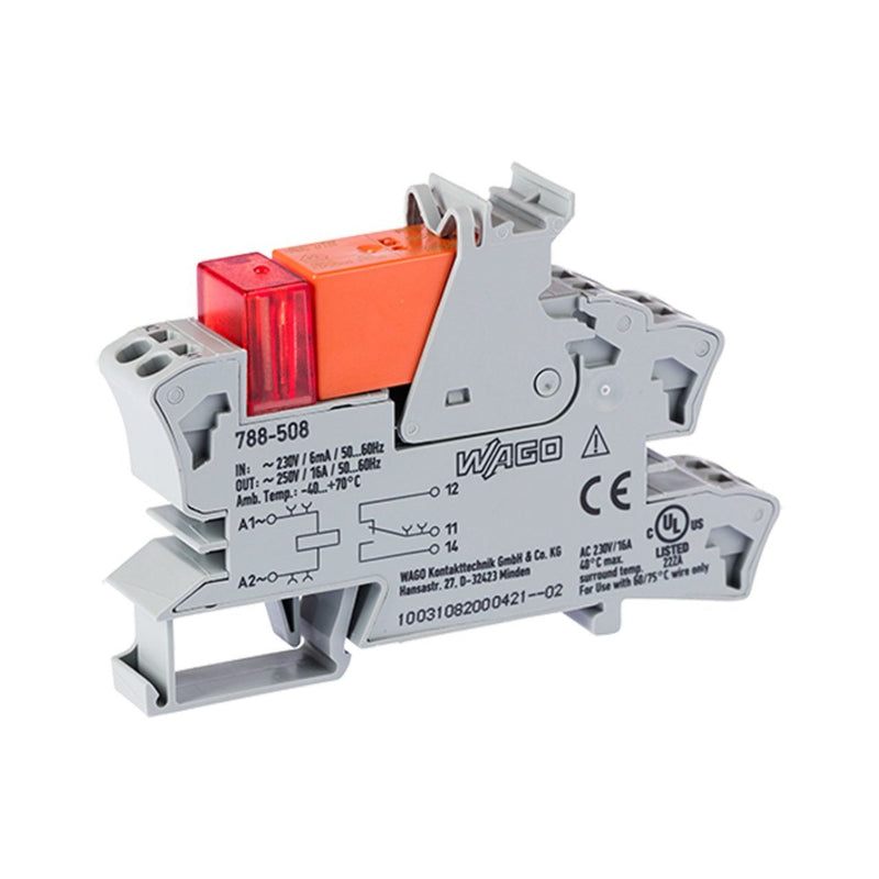 WAGO - Schaltrelais Stecksockel m.Relais 788-508 1W,230VAC/16A