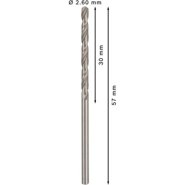 Bosch - Bohrer PRO Metal HSS-G 2608585478 Spiralbohrer 2,6 x