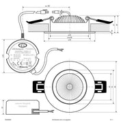 EVN Lichttechnik - Downlight/Strahler/Flutlicht LED-Deckenleuchte PS54060902 schwenkbar