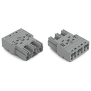 WAGO - Steckverbinder für steckbare Gebäudeinstallation Stecker 3-polig 770-253/060-000 Kod. B,grau − 100 Stück