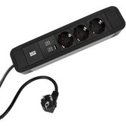 Bachmann - Mehrfachsteckdose Steckdosenleiste Primo 2 350.008 3xCEE7/3, 1xUSB A+C