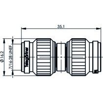 Telegärtner - Koax-Kupplung TNC-Kupplung (M-M) 100023834 Sti-Sti, 50 Ohm